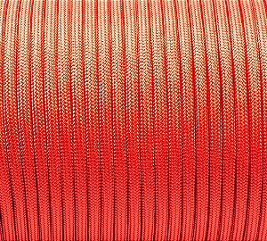 Paracord 550 Vermelho Original com 7 Filamentos (Metro)