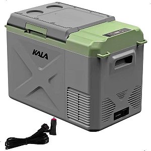 Geladeira Portatil 25 Litros 12v 24v 110v 220v C/ App Atinge -20ºC X25 Quadrivolt - Kala