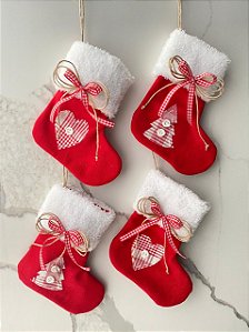 Kit Botas Decoradas Natal