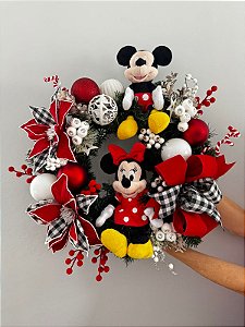 Guirlanda Natal Mickey e Minnie