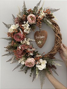 Guirlanda Floral Coração