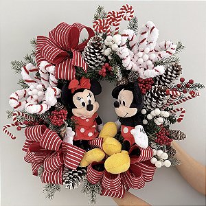 Guirlanda Mickey e Minnie Natal