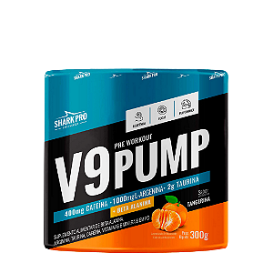V9 Pump Pré Treino Tangerina 300g - Shark Pro