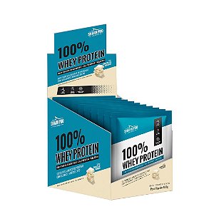 100% Whey Protein Chocolate Branco Sachê c/ 10 unid 40g - Shark Pro