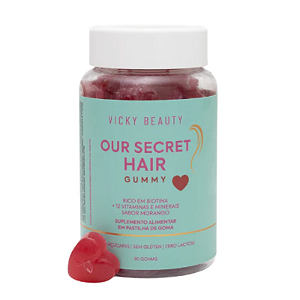 Our Secret Hair Gummy sabor Morango 30gms - Vicky Beauty