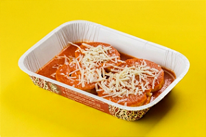 Rondelli de presunto e queijo com molho ao sugo com tomates frescos 400 gr