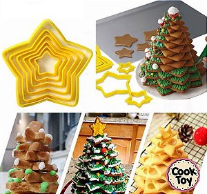 Kit de Estrelas 06 Tamanhos | Monta Árvore de Natal