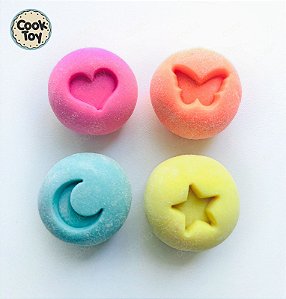 Carimbos para Brigadeiro |  Coração, Borboleta, Lua e Estrela