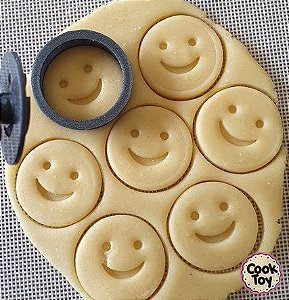 Smile Cortador e Carimbo de Biscoito | Smiley Cookie Cutter | 3,5cm