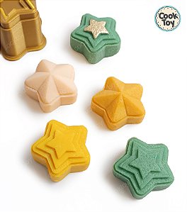Estrelas | Molde Ejetor para Brigadeiro de Natal