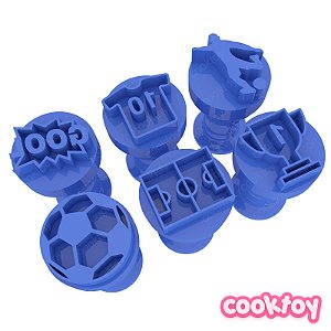 Futebol | Kit  de Carimbos para Brigadeiros
