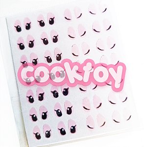 Stitch & Angel | Aplique de Olhos Comestíveis para Brigadeiro - 28 Pares