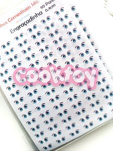 Olhos Comestíveis para Brigadeiro Tam Micro - 90 Pares | Modelo Menina