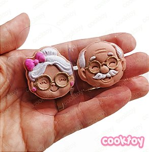 Kit Vovô e Vovó | Modelador Ejetor para Brigadeiro Personalizado