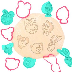 KIT MASHA E O URSO | Cortador + Carimbo