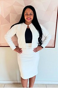 Conjunto Caroline - Moda Evangélica Feminina Adulta - Malha Suede