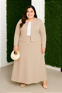 G6 ao G10 – Conjunto Jaqueline - Saia Longa + Casaco