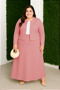 XG ao G5 –Conjunto Jaqueline - Saia Longa + Casaco