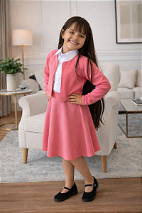 CONJUNTO MELISSA - INFANTIL - CASACO E SAIA RODADA