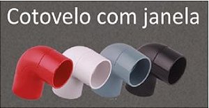 COTOVELO COM JANELA 1/2" PVC ANTICHAMA
