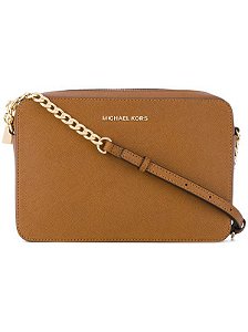 BOLSA MICHAEL KORS JET SET TRANSVERSAL MARROM