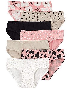 KIT CALCINHA 7 PEÇAS CARTER´S NOVA ESTAMPA