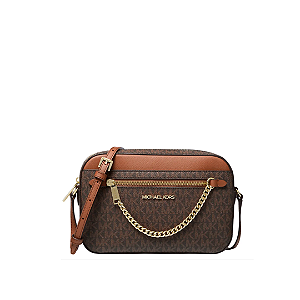 BOLSA JET SET MONOGRAMA MICHAEL KORS MARRON