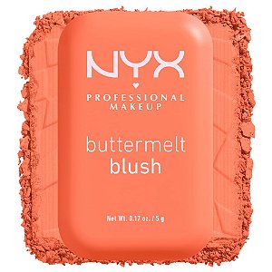 Blush NYX Buttermelt Blush 5g Cor Sooner The Butta 03, linha profissional.