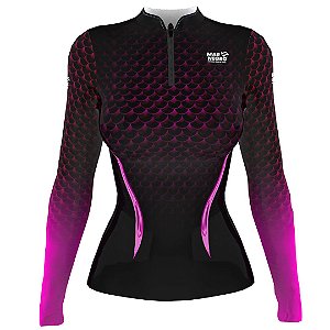 CAMISA MAR NEGRO FEMININA ESCAMAS