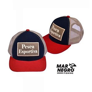 BONÉ MAR NEGRO PESCA ESPORTIVA