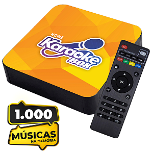 Karaoke Box Home Com Caixa de Som E C/ 1.000 Músicas Na Memória E Pontuação Diversão Garantida