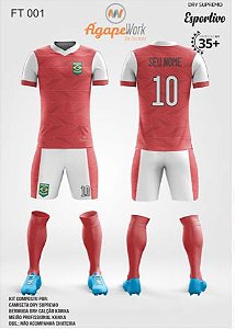 kit Futebol Composto por : Camiseta Dry Supremo+ Bermuda Calção Kanxa+Meião Profissional Kanxa