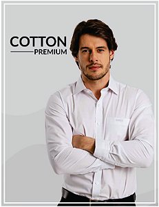 Camisa social cotton Premium