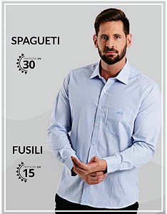Camisa Social Spaguetti e Fusili