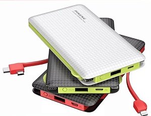 Carregador portátil Power Bank Pineng Pn-956 10.000 Mah Slim Original Celular