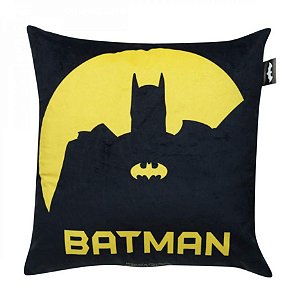 Almofada Decorativa Preta e Amarela Batman – DC Comics