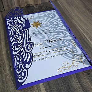 50 Convites de Casamento ou 15 anos com Corte a Laser