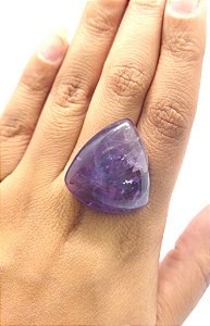 Ametista Cabochão Triangulo 30x27mm