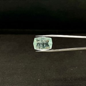 Água Marinha Facetada Retangular 13x18mm