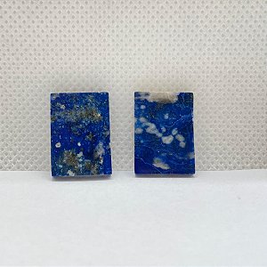 Lápis Lazuli Retangular Par 13x18