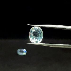 Água Marinha Facetada Oval Par 8x10mm