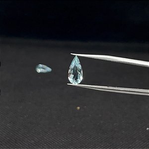 Água Marinha Facetada Gota Par 6x12