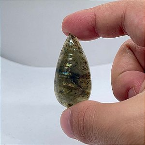 Labradorita Cabochão Gota 22x45
