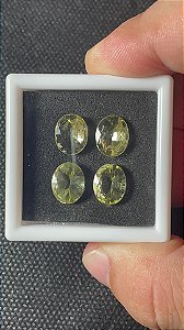 Berilo Oval 8x10 Lote 4 Pedras