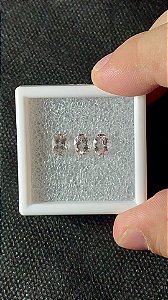 Morganita Facetada Oval Trio 5x7
