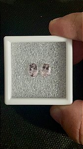Morganita Facetada Oval Par 6x8