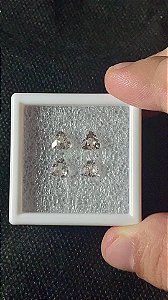 Morganita Facetada Trilhon Lote 4 Pedras 6mm