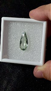 Prasiolita Facetada Gota 10x21
