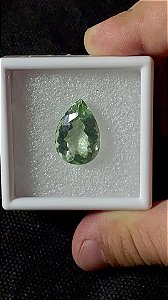 Prasiolita Facetada Gota 11x15