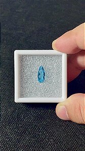 Topázio Azul Facetado Gota 6x13,5